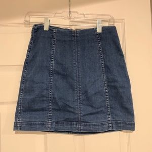 Free People Modern Femme Denim Skirt